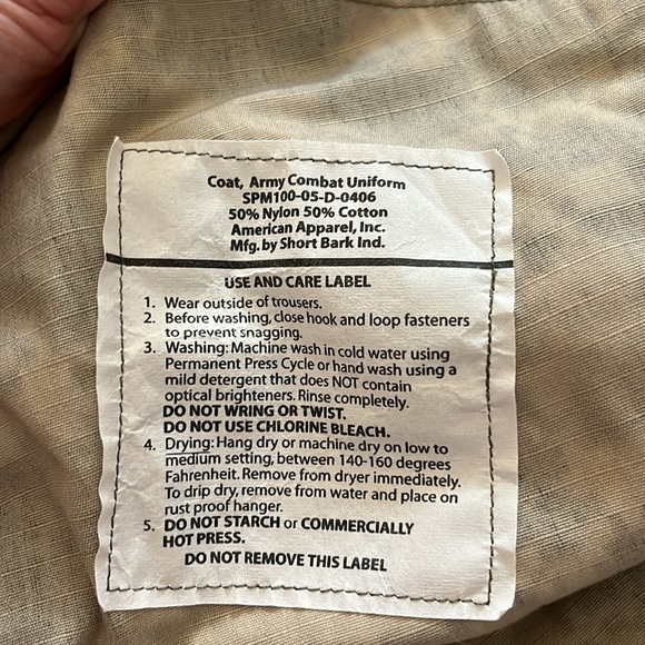 Army Combat Camouflage Men’s Uniform Jacket Size L and Pants Size M/L - Picture 7 of 14